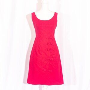 ANTHROPOLOGIE MOULINETTE SOEURS Fit & Flare Cascading Bows Dress Size 8